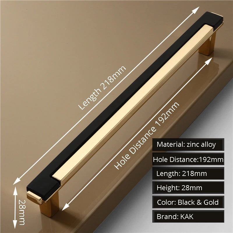 Cabinet handle with measurements and specifications on a brown background