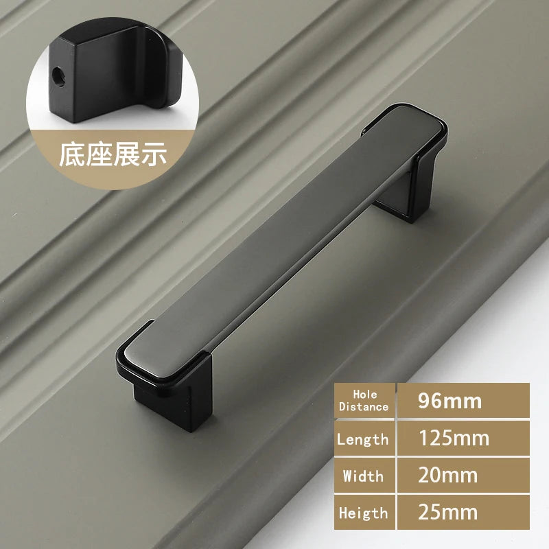 WV Luxury Kitchen Cabinet Storage Handles Dressers Closet Cupboard Drawer Knobs Cabinet Door Handles Wardrobe Furniture Hardware