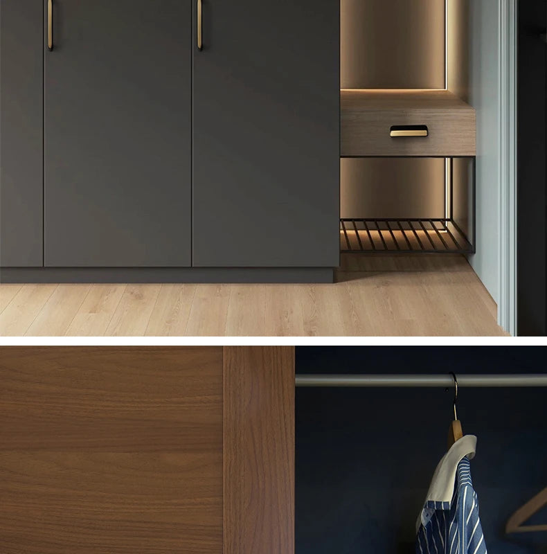 WV Luxury Kitchen Cabinet Storage Handles Dressers Closet Cupboard Drawer Knobs Cabinet Door Handles Wardrobe Furniture Hardware