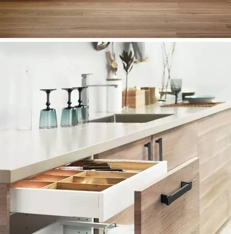 WV Luxury Kitchen Cabinet Storage Handles Dressers Closet Cupboard Drawer Knobs Cabinet Door Handles Wardrobe Furniture Hardware