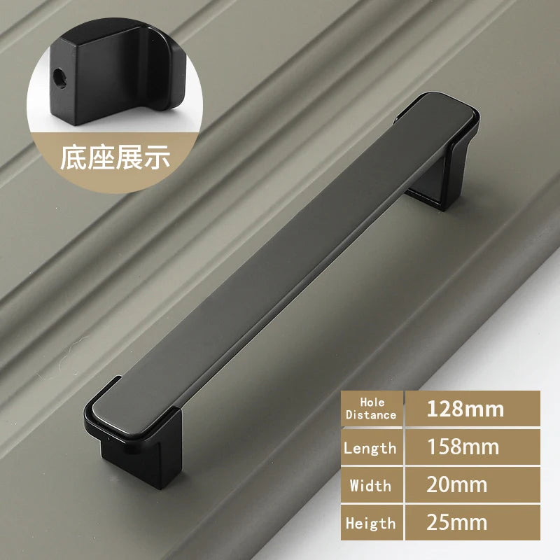 WV Luxury Kitchen Cabinet Storage Handles Dressers Closet Cupboard Drawer Knobs Cabinet Door Handles Wardrobe Furniture Hardware