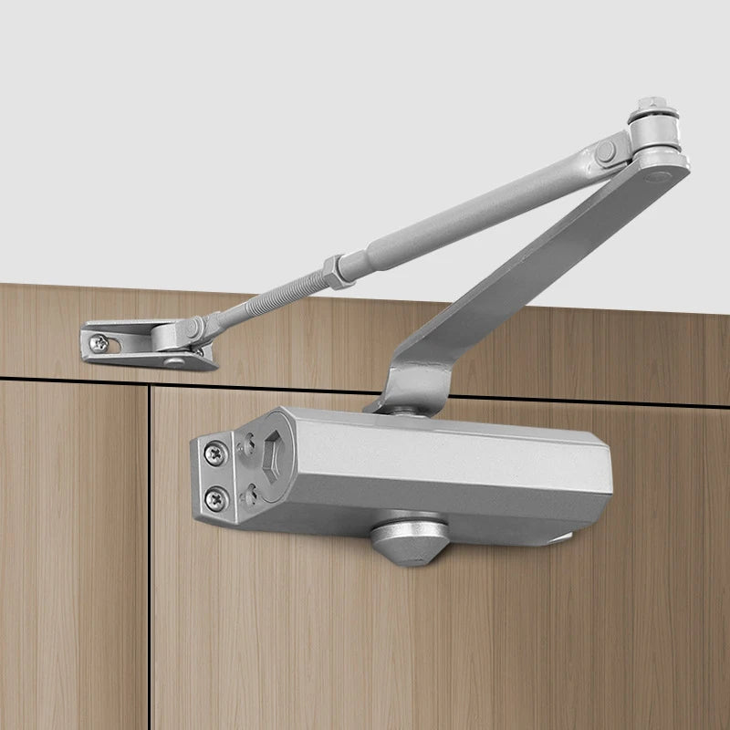 KAK Automatic Door Closer 2 Spring Hydraulic Buffer Adjustable Door Stopper Speed Mute Closing For 25 to 80KG Door Hardware