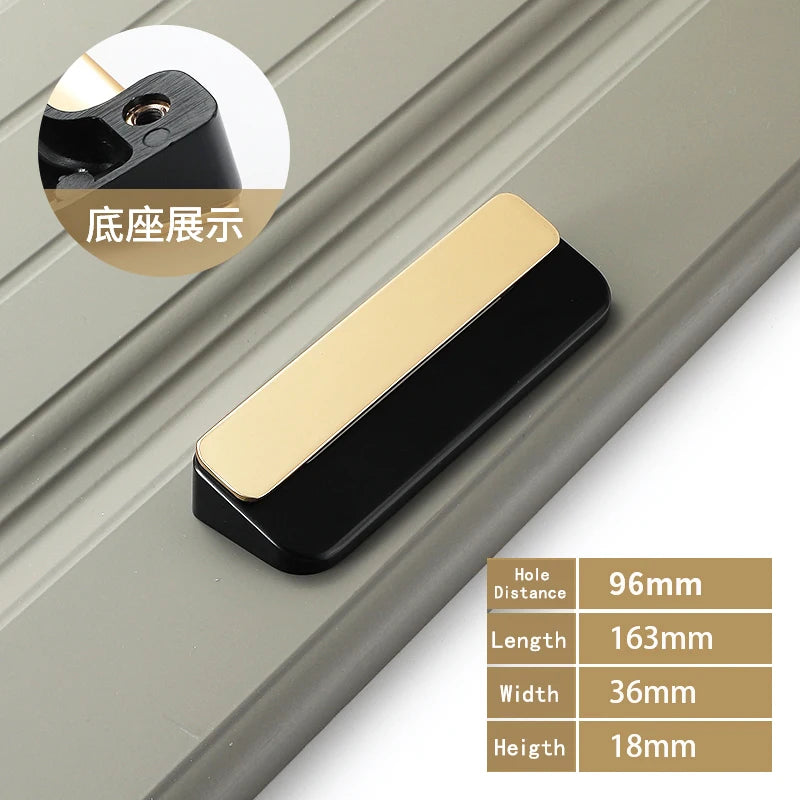 WV Luxury Kitchen Cabinet Storage Handles Dressers Closet Cupboard Drawer Knobs Cabinet Door Handles Wardrobe Furniture Hardware