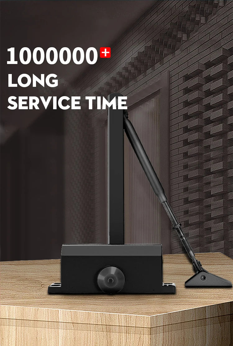 KAK Automatic Door Closer 2 Spring Hydraulic Buffer Adjustable Door Stopper Speed Mute Closing For 25 to 80KG Door Hardware