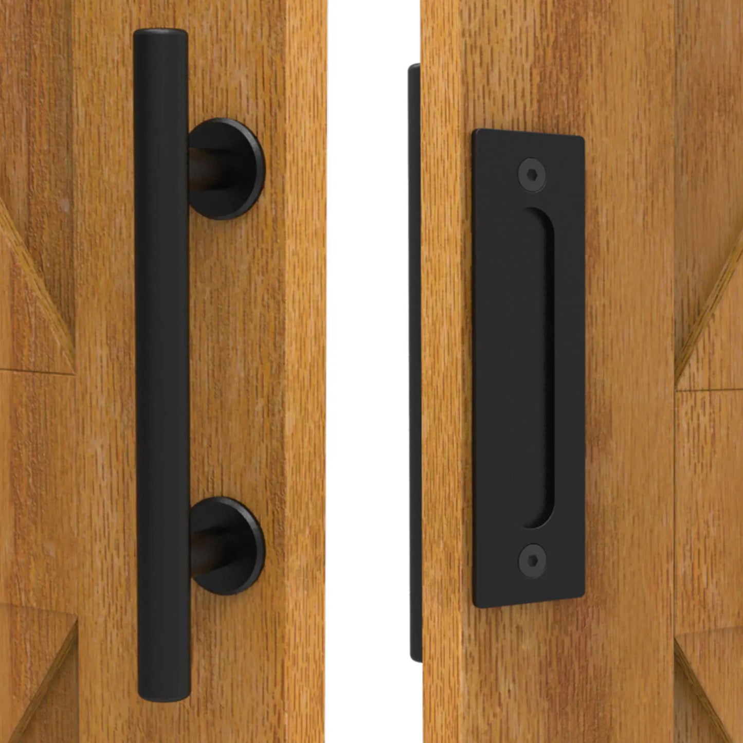 WOLFBIRD Sliding Barn Door Handle Pull Cabinet Flush Hardware Set Wood Door Handle Interior Door Furniture Handle Hardware
