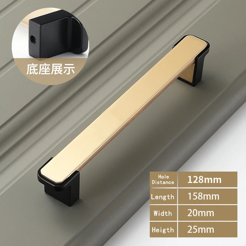 WV Luxury Kitchen Cabinet Storage Handles Dressers Closet Cupboard Drawer Knobs Cabinet Door Handles Wardrobe Furniture Hardware