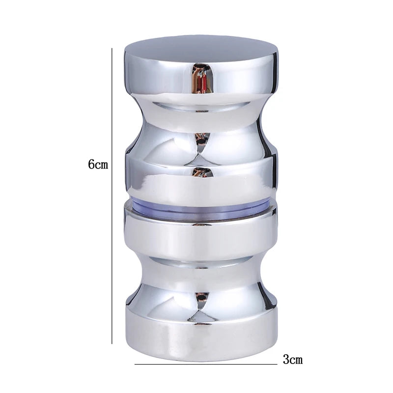 2024 Stainless Steel Back-to-Back Glass Door Knob Puller Push Bathroom Shower Handle 3 Types
