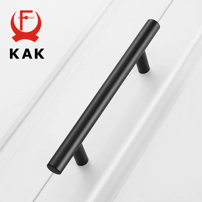 KAK 2" ~ 24'' Kitchen Door T Bar Straight Handle Knobs Cabinet Pull Diameter 10mm Stainless Steel Handles Furniture Hardware