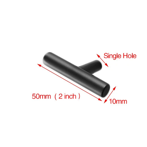 KAK 2" ~ 24'' Kitchen Door T Bar Straight Handle Knobs Cabinet Pull Diameter 10mm Stainless Steel Handles Furniture Hardware