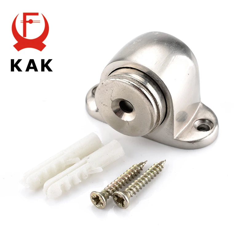 KAK 8pcs Hinge Repair Plate Brushed Stainless Steel Cabinet Hinge Fixing Plate Bracket Kit with Mounting Screws Door Hardware