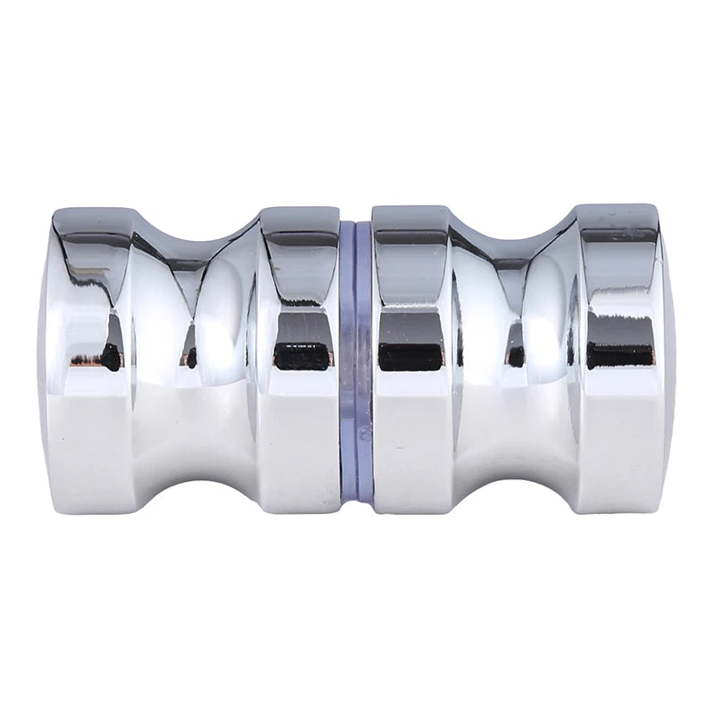2024 Stainless Steel Back-to-Back Glass Door Knob Puller Push Bathroom Shower Handle 3 Types