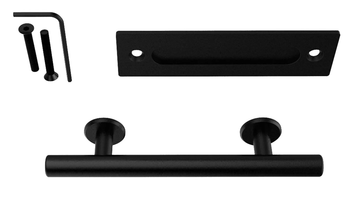 WOLFBIRD Sliding Barn Door Handle Pull Cabinet Flush Hardware Set Wood Door Handle Interior Door Furniture Handle Hardware