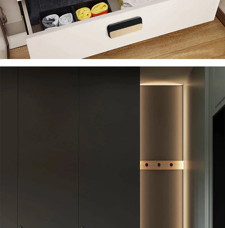 WV Luxury Kitchen Cabinet Storage Handles Dressers Closet Cupboard Drawer Knobs Cabinet Door Handles Wardrobe Furniture Hardware