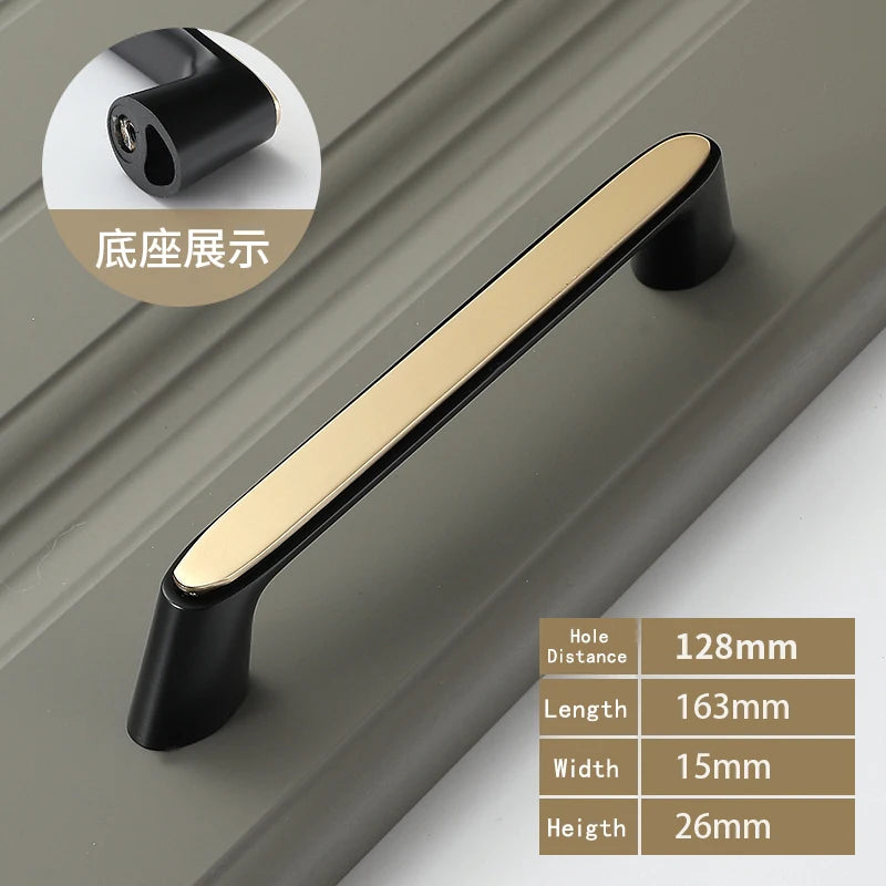 WV Luxury Kitchen Cabinet Storage Handles Dressers Closet Cupboard Drawer Knobs Cabinet Door Handles Wardrobe Furniture Hardware