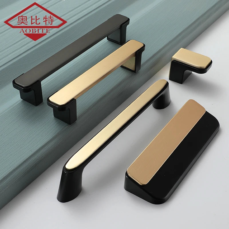 WV Luxury Kitchen Cabinet Storage Handles Dressers Closet Cupboard Drawer Knobs Cabinet Door Handles Wardrobe Furniture Hardware