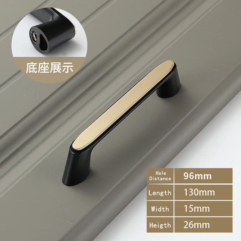 WV Luxury Kitchen Cabinet Storage Handles Dressers Closet Cupboard Drawer Knobs Cabinet Door Handles Wardrobe Furniture Hardware
