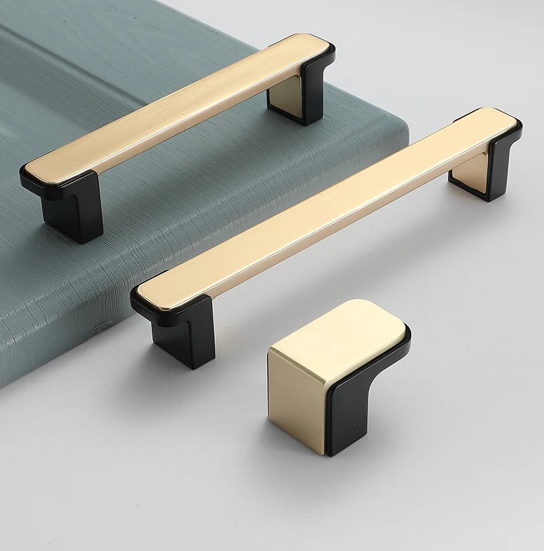 WV Luxury Kitchen Cabinet Storage Handles Dressers Closet Cupboard Drawer Knobs Cabinet Door Handles Wardrobe Furniture Hardware