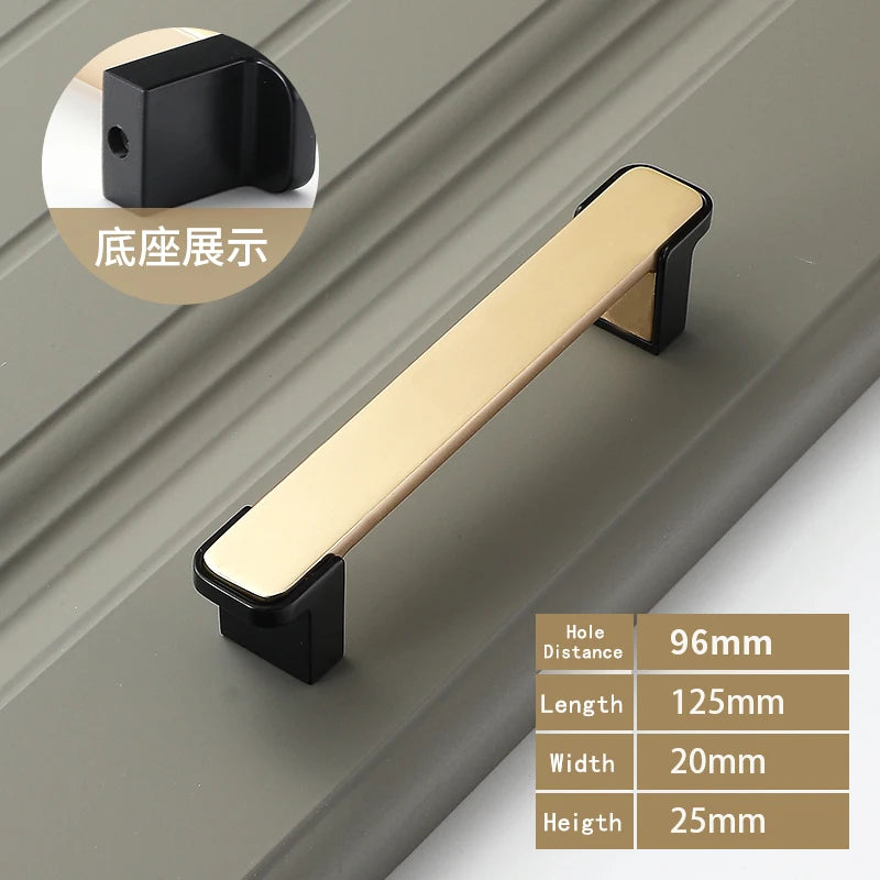 WV Luxury Kitchen Cabinet Storage Handles Dressers Closet Cupboard Drawer Knobs Cabinet Door Handles Wardrobe Furniture Hardware