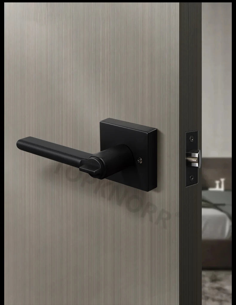 American Bathroom Door Lock Bathroom Keyless Three-pole Hand Lock Home Bedroom Door With Key Door Handle Spherical Lock Doorknob