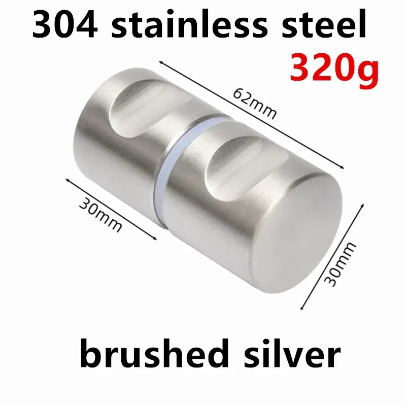 Bathroom Glass Door Knob Aluminum Alloy Shower Cabinet Window Kitchen Cupboard Hardware Handle with Screw Modern Home Decor