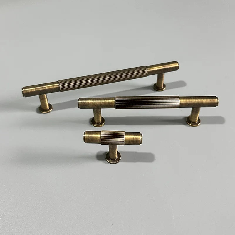 Solid Brass Furniture Handles Antique Bronze Wardrobe Dresser Cupboard Cabinet Drawer Shoe Box Wine Bar Pulls Knob Hardware Pull