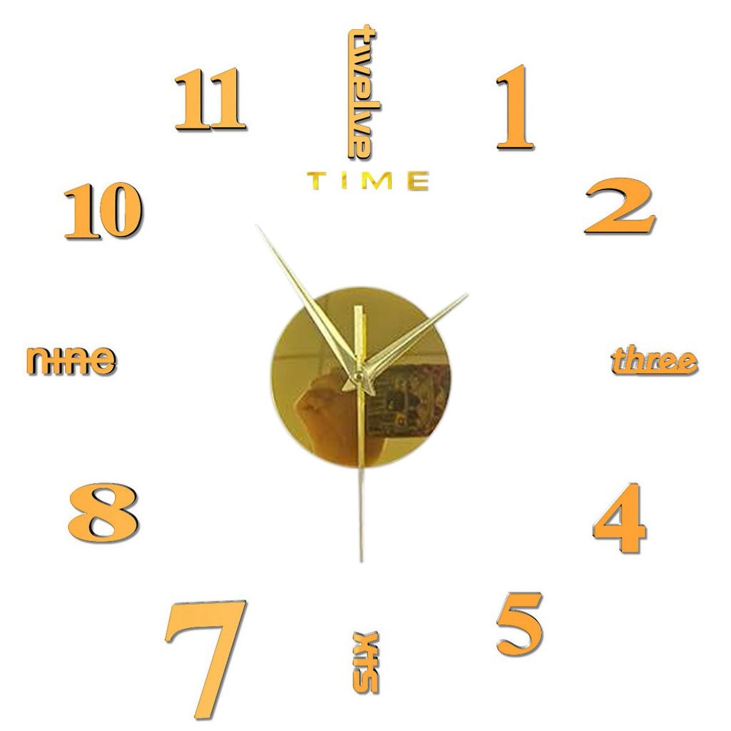 3D Wall Clock Mirror Wall Stickers Creative DIY Wall Clocks Modern Design Mute Quartz Needle Watch reloj de pared Home Decor HOT