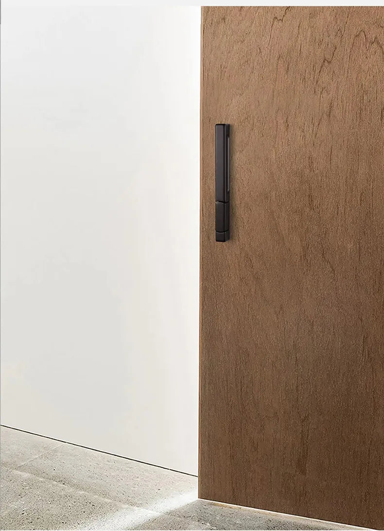 Single-Side Invisible Sizzle Lock Single-Side Lock For Interior Bedroom Background Door Secret Lock Hidden Black Door Handle