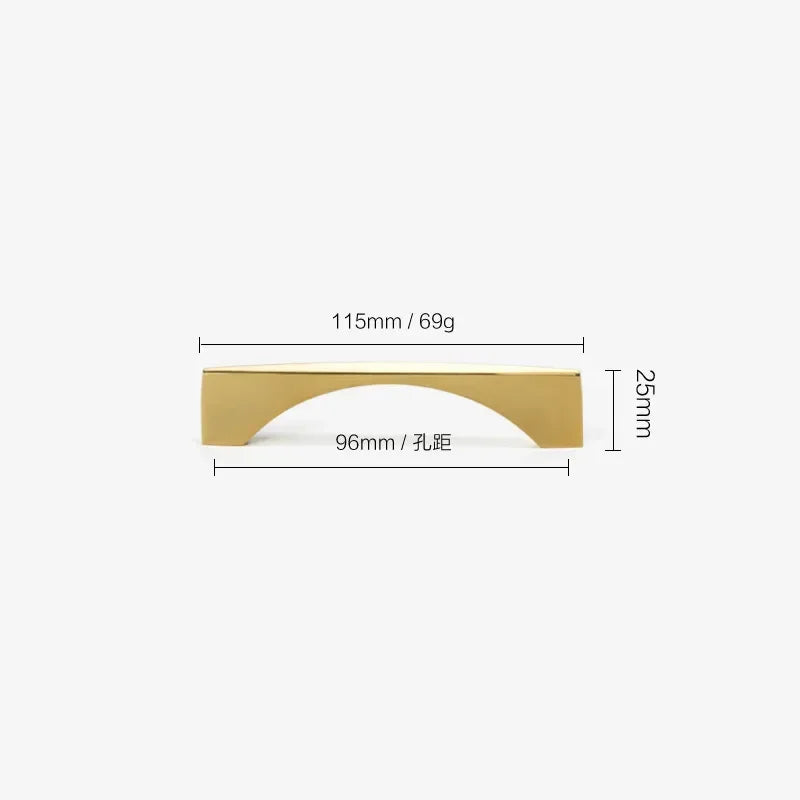 Nordic Classic Drawer Handle Antique Bronze Golden Handle Wine Cabinet Closet Door Handle Furniture Hardware Zinc Alloy