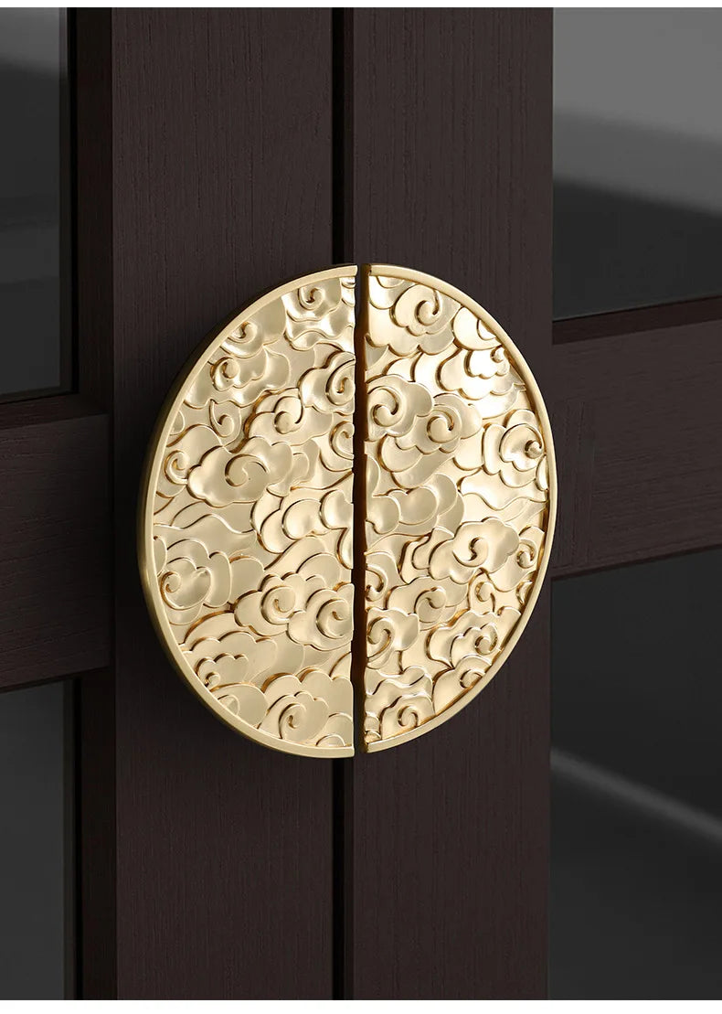 Handles for Furniture Retro Half Circle Cabinet Door Handles Wardrobe Drawer Pulls Decoration Hardware Kitchen Cabinet Handles