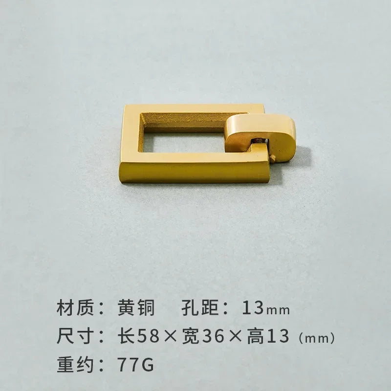 Brass Furniture Handles Modern Wardrobe Dresser Cupboard Cabinet Drawer Knobs Kitchen Cabinet Handles Refrigerator Door Pulls