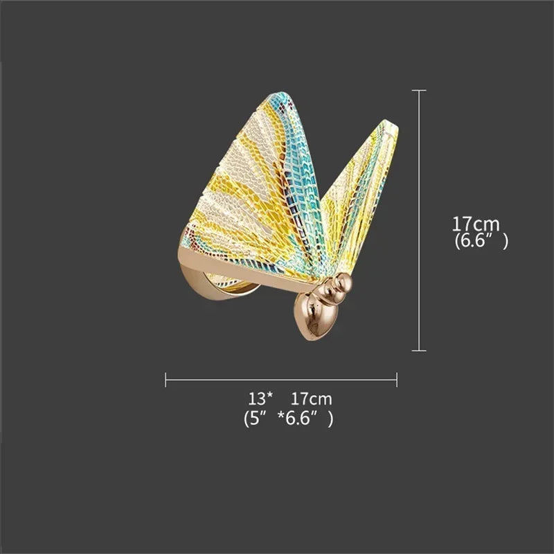 TEMAR Nordic Creative Butterfly Wall Lights Sconces Modern LED Lamps Fixtures Decorative for Home