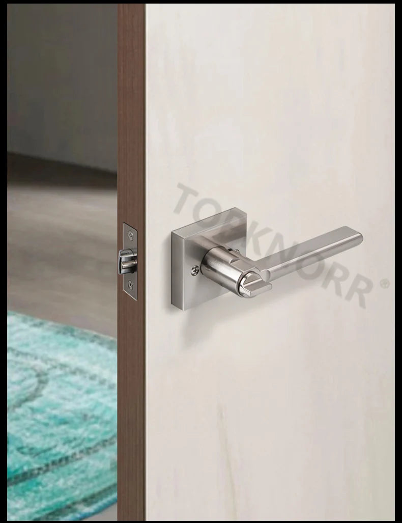 American Bathroom Door Lock Bathroom Keyless Three-pole Hand Lock Home Bedroom Door With Key Door Handle Spherical Lock Doorknob