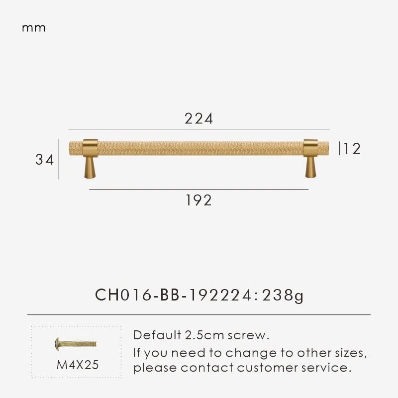 Nurlin Brass Diamond Cut Cross Knurl Pattern Cabinet Door Handle T-Bar Drawer Wardrobe Pull Drop Shipping Available