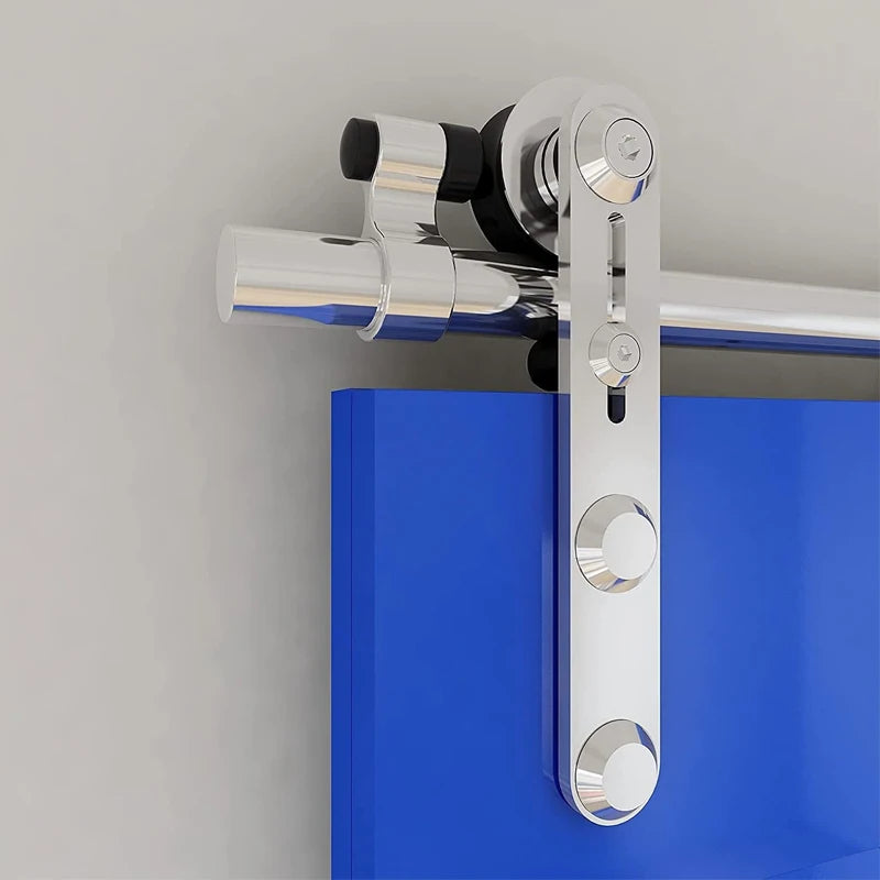 CCJH 4-6.6FTSliding Door Track Kit, Internal Stainless Steel Sliding Barn Wood Door Hardware System for Single Door