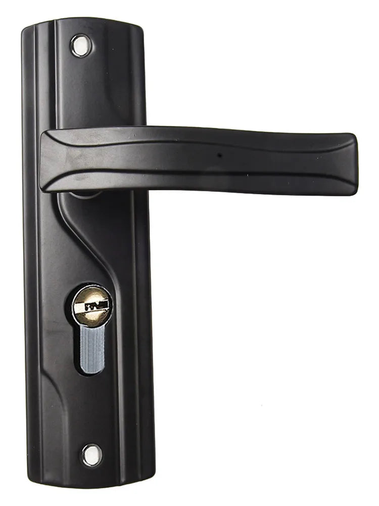 Elegant Appearance For Bedrooms Door Handle Lock Black Door Knob Easy To Install Effortless Locking High-Quality Material