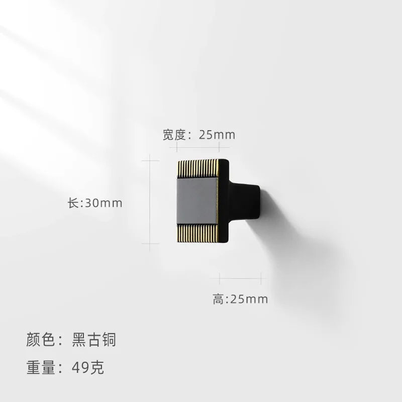 AOBT Chinese Furniture Handles Modern Cupboard Dressers Brass Gold Kitchen Cabinet Door Handles Closet Drawer Knobs Hardware