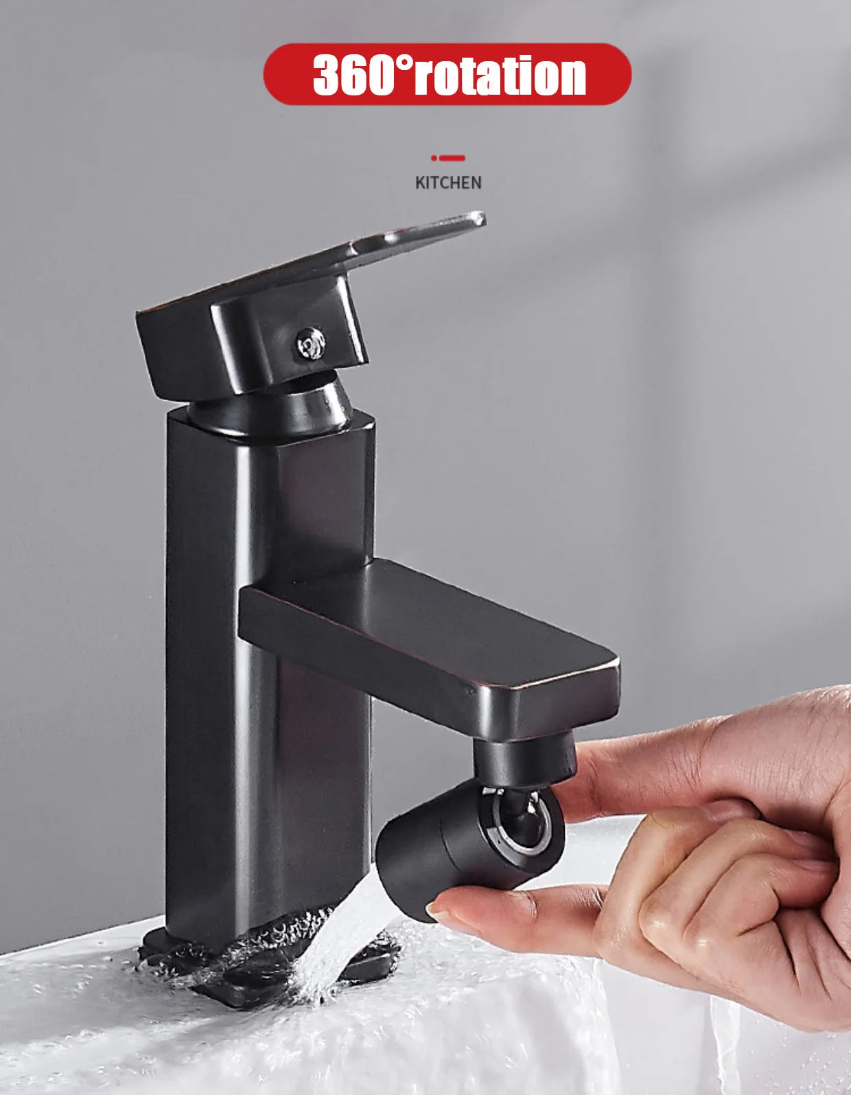 Kitchen Faucet Spray Head Filter Adjustable 360° Rotary Splashback Tap Nozzle Bubbler Kitchen Sink Faucet Aerator Bathroom Fit