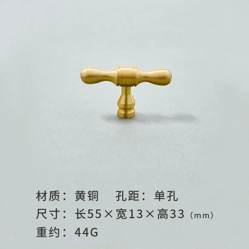 Brass Furniture Handles Modern Wardrobe Dresser Cupboard Cabinet Drawer Knobs Kitchen Cabinet Handles Refrigerator Door Pulls
