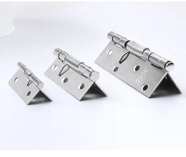 Door Hinges Cross Hinge Automatic Rebound Cabinet Cupboard Window Cabinet Jewelry Box with Spring Furniture Repair Hardware