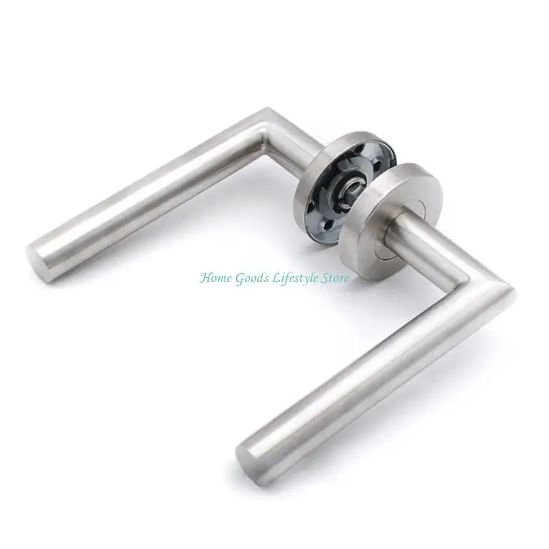 E74E Steel Door Handle Set with Key Access Round Door Handle set for Interior door