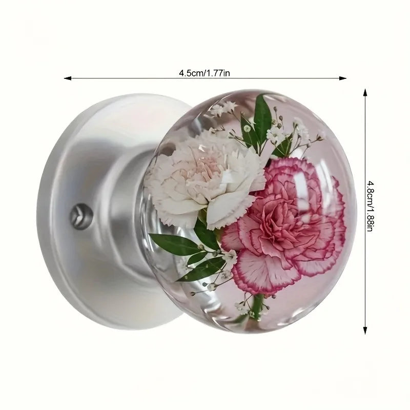 Bee Decorative Door Knob - Round Resin Door Handle,Artistic Natural Style Decoration, Suitable for Bedrooms, Cabinets