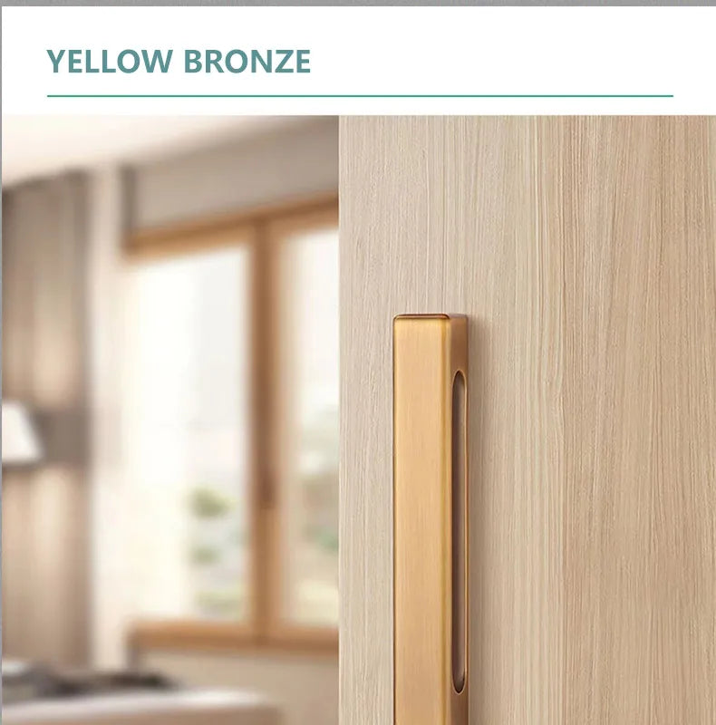 Single-Side Invisible Sizzle Lock Single-Side Lock For Interior Bedroom Background Door Secret Lock Hidden Black Door Handle