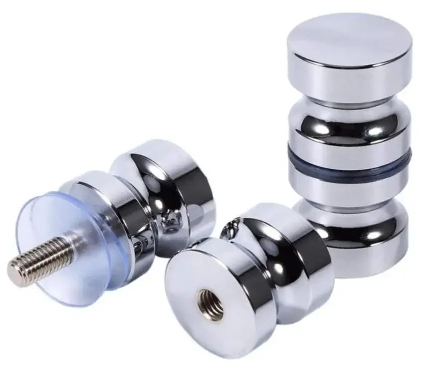 Bathroom Glass Door Knob Aluminum Alloy Shower Cabinet Window Kitchen Cupboard Hardware Handle with Screw Modern Home Decor