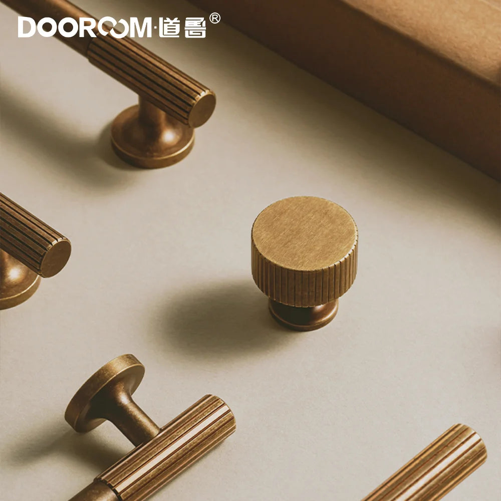 Dooroom Brass Furniture Handle Vintage Style High Quality Cabinet Closet Dresser Shoebox Drawer Cabinet Pull