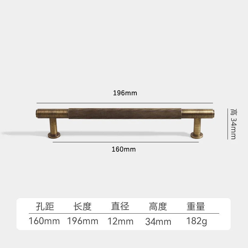 Solid Brass Furniture Handles Antique Bronze Wardrobe Dresser Cupboard Cabinet Drawer Shoe Box Wine Bar Pulls Knob Hardware Pull