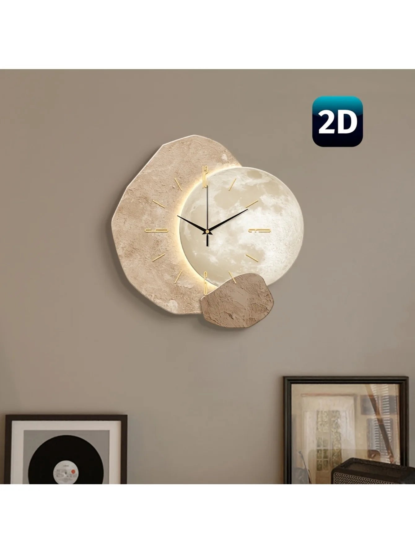 Bedroom Wall Clock | Decorative Wall Clock | Wooden Structure Mother's Day Wedding Decoration Friend Birthday Gift