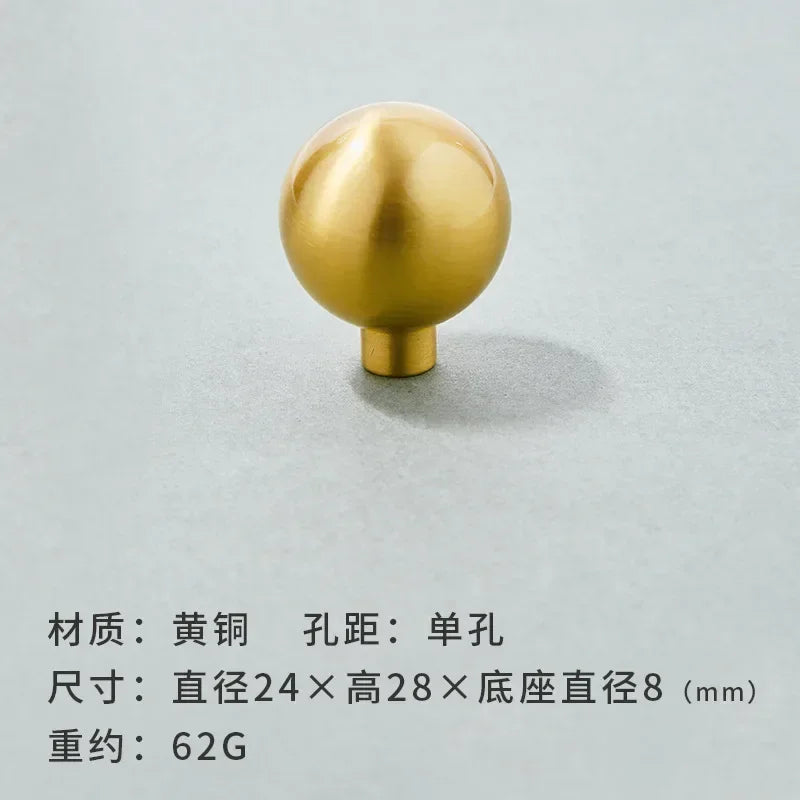 Brass Furniture Handles Modern Wardrobe Dresser Cupboard Cabinet Drawer Knobs Kitchen Cabinet Handles Refrigerator Door Pulls