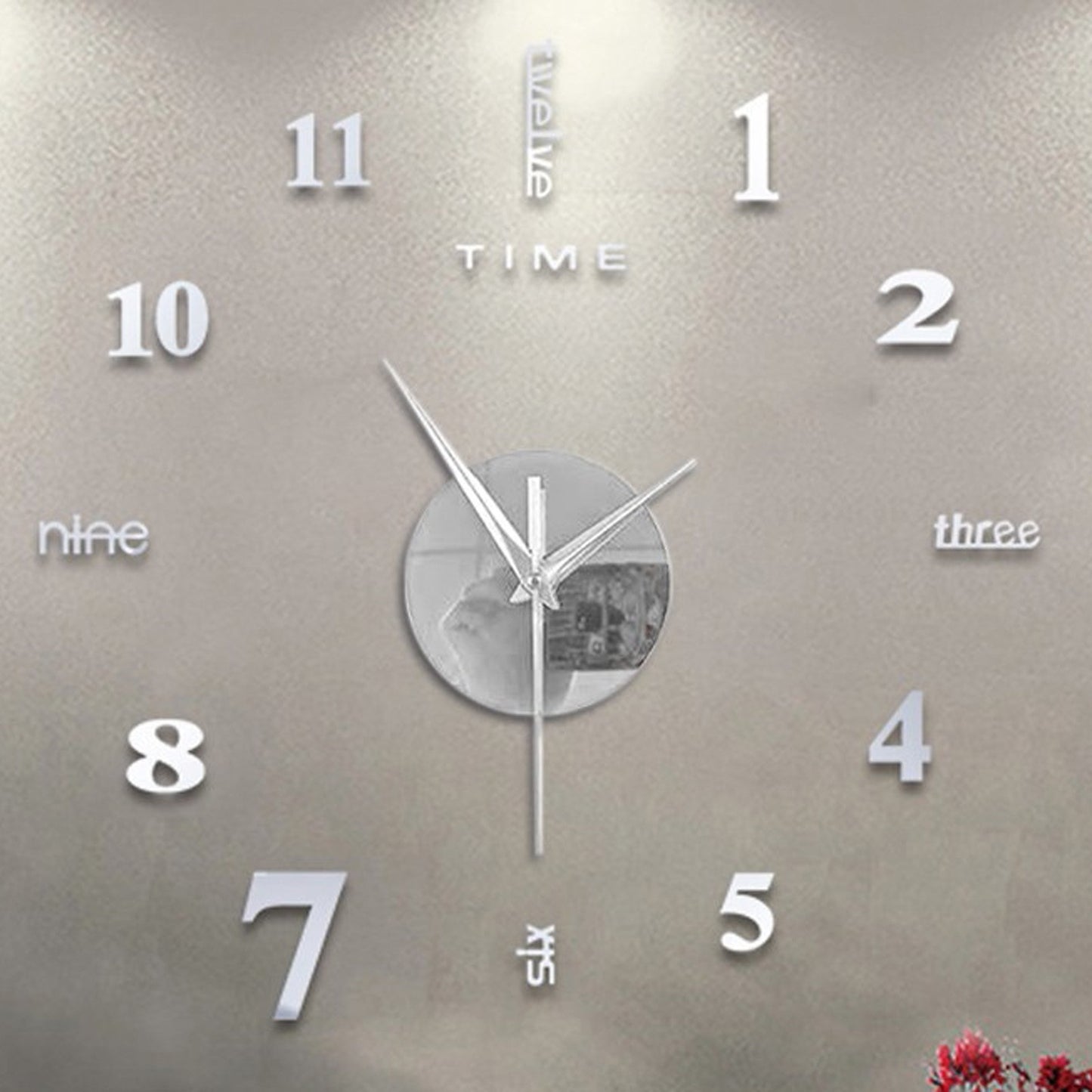 3D Wall Clock Mirror Wall Stickers Creative DIY Wall Clocks Modern Design Mute Quartz Needle Watch reloj de pared Home Decor HOT