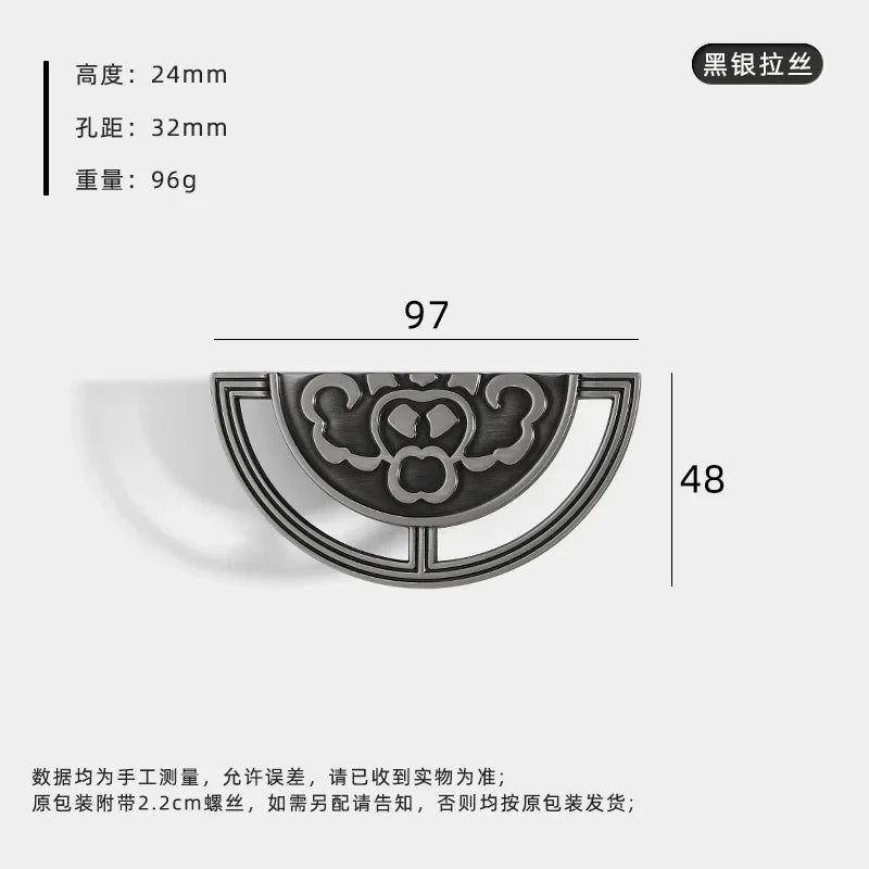 Handles for Furniture Retro Half Circle Cabinet Door Handles Wardrobe Drawer Pulls Decoration Hardware Kitchen Cabinet Handles