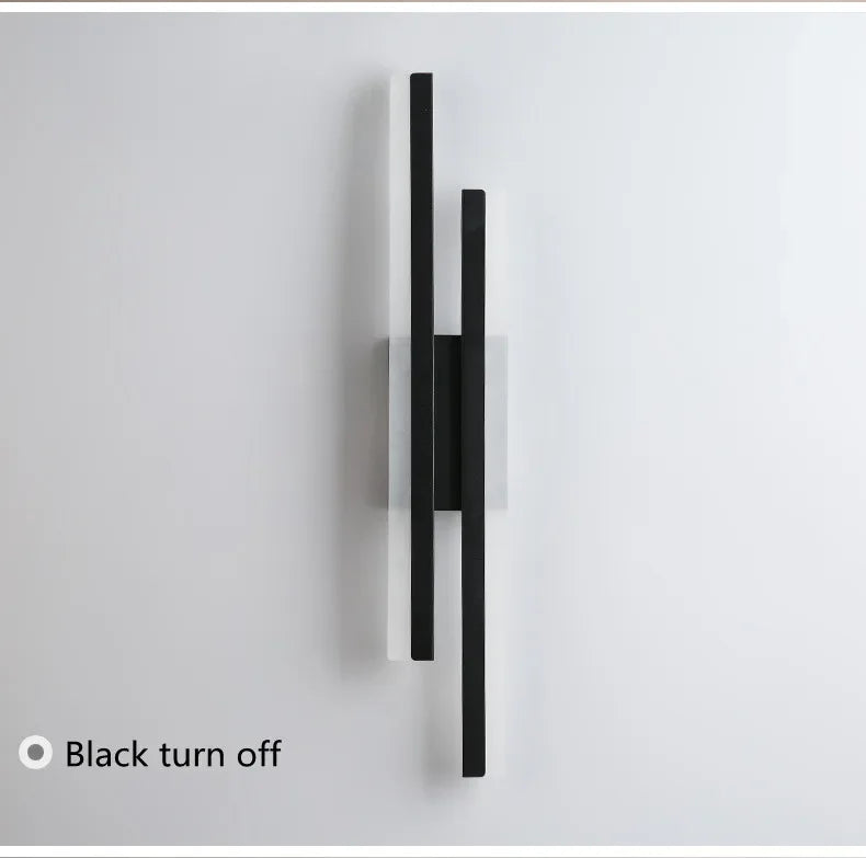 LED Bedroom Wall Lamp Wall Sconces Copper Line Pipe Acrylic Lampshade Indoor Lighting for Living Room Corridor Light Fixture